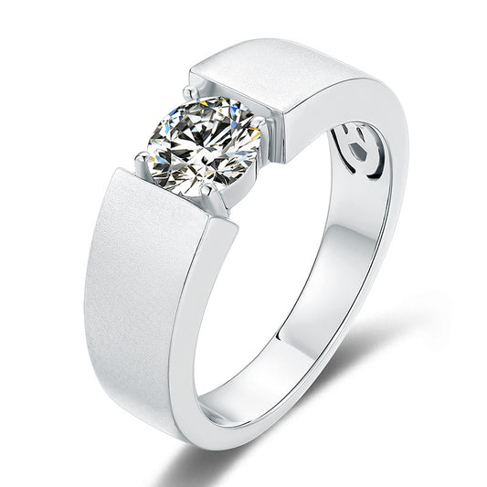 Anillo de Moissanita para Hombre - Diseño Elegante y Moderno