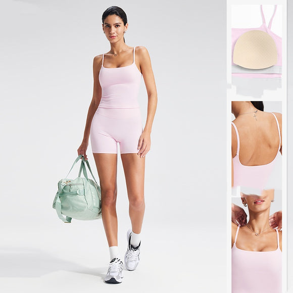 Top Deportivo sin Costuras con Tirantes Finos - Efecto Segunda Piel