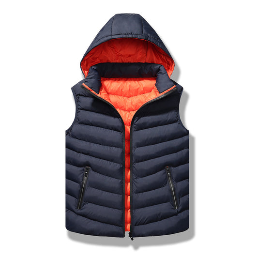 Chaleco Acolchado de Algodón para Hombre Talla Grande Holgada