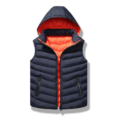 Chaleco Acolchado de Algodón para Hombre Talla Grande Holgada