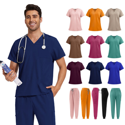 Uniforme de Trabajo Cuello V Ligero y Transpirable para Hombre