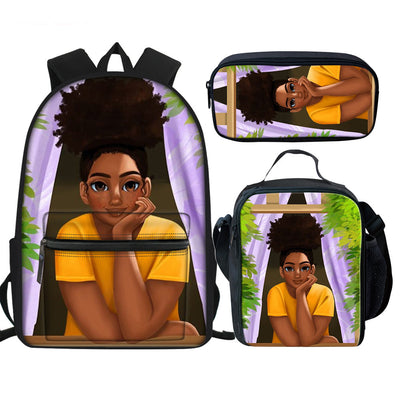 Mochila Escolar Multifuncional con Estampado Creativo para Niñas - Image 10