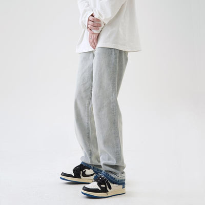 Jeans Hombre Lavado Claro Corte Recto Oversize - Image 4