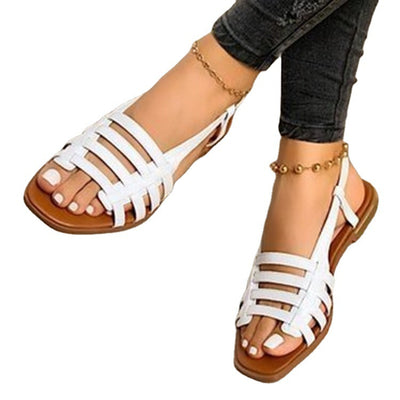 Sandalias Romanas Tejidas de Lino - Comodidad Casual para Todos los Días - Image 9