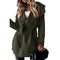 Chaqueta Trench Casual con Cordones