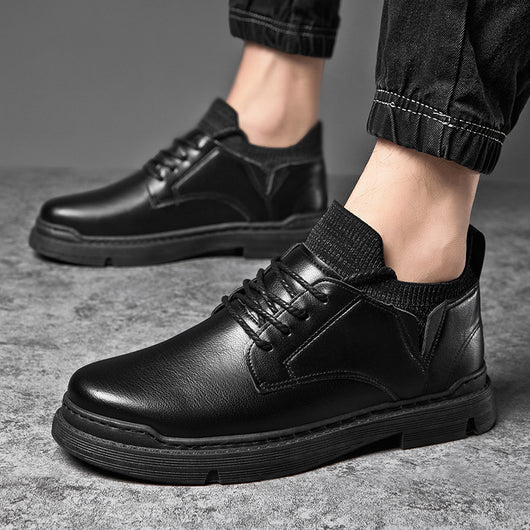 Zapatos Casuales Hombre Suela Gruesa Punta Redonda - Image 11