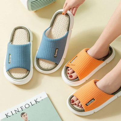 Sandalias y Pantuflas de Lino con Suela Reforzada - Image 13