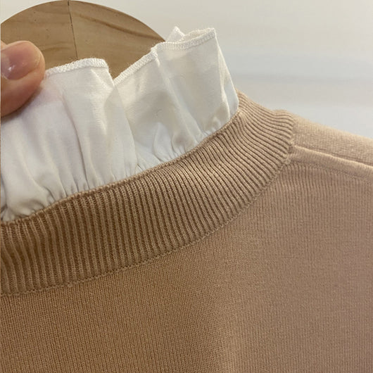 Blusa de punto con bordado de letras - Image 6