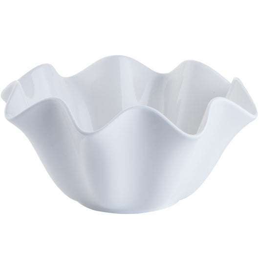 Bol de Cerámica Blanca Pura con Diseño Ondulado para Salsas - Image 5