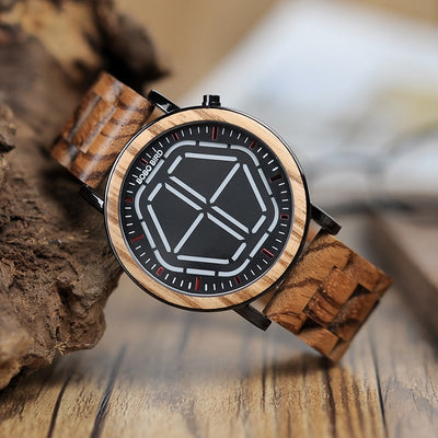 Reloj Digital Inteligente con Pantalla LED de Bambú y Visión Nocturna - Image 4