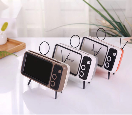 Parlante Portátil Retro TV Mini