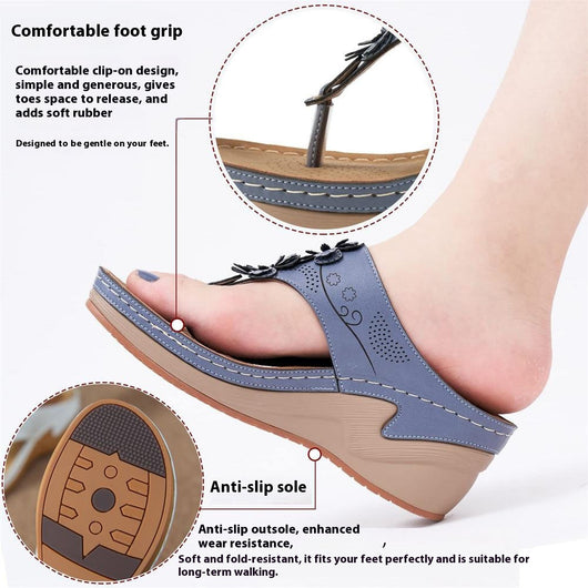 Pantuflas Tipo Chanclas con Plataforma Gruesa y Tacón Alto Antideslizantes - Image 34