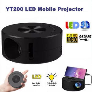 Proyector Portátil WiFi 1080P LED - Cine en Casa y Entretenimiento Multimedia