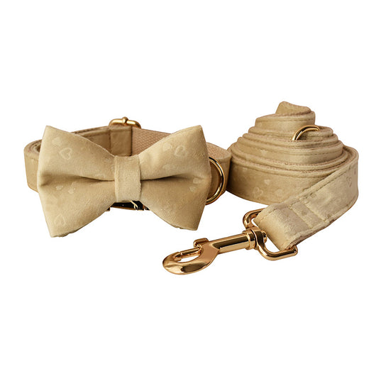 Collar para Perro con Moño de Terciopelo Nude Love - Image 9