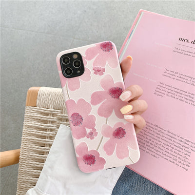 Funda para Teléfono con Diseño Floral Rosa