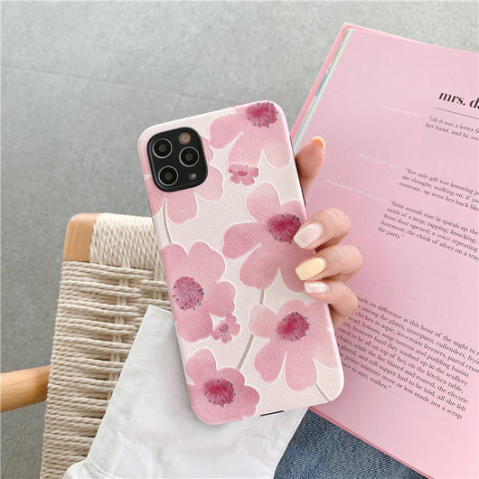 Funda para Teléfono con Diseño Floral Rosa