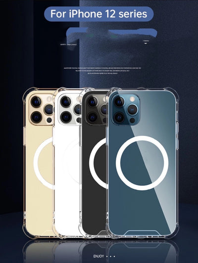 Funda Magnética Transparente Compatible con iPhone 12 - Image 5