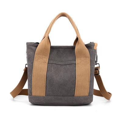 Bolsa de Lona Estilo Coreano de Gran Capacidad para Viajes y Uso Diario - Image 10