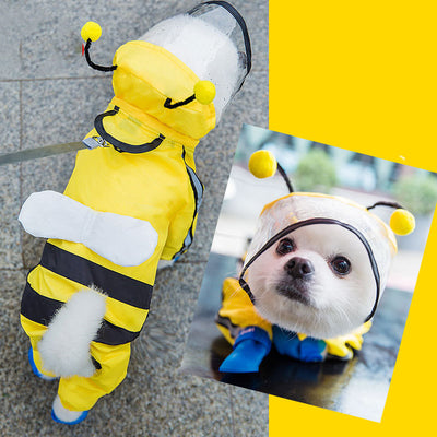 Poncho Impermeable para Perros - Abrigo Completo Tipo Teddy