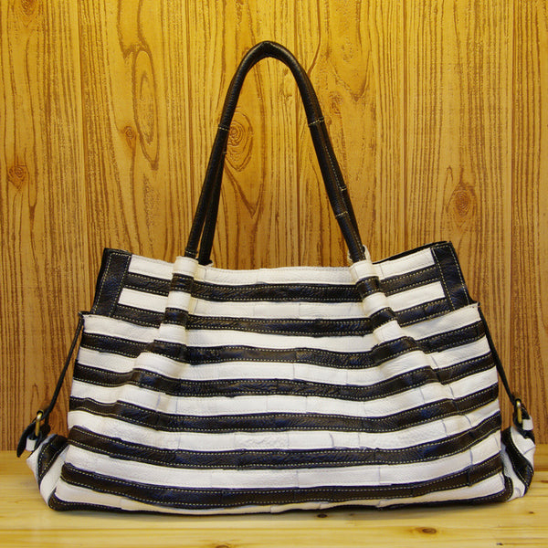 Bolso de Hombro con Costuras a Rayas - Image 11