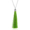 Colorful ethnic Estilo necklace Plateado light Verde