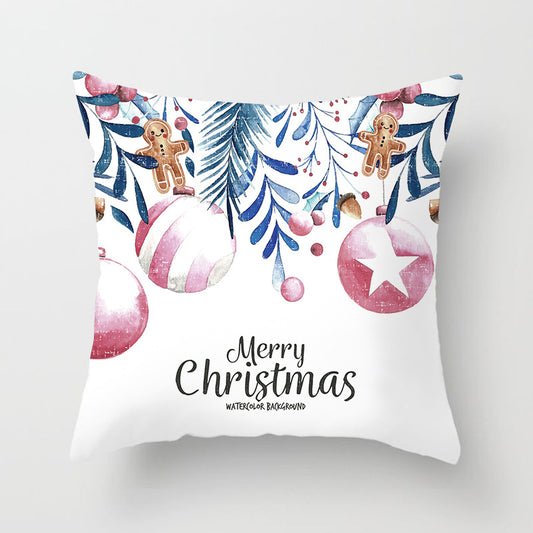 Cojín Decorativo Navideño con Estampado Digital de Papá Noel