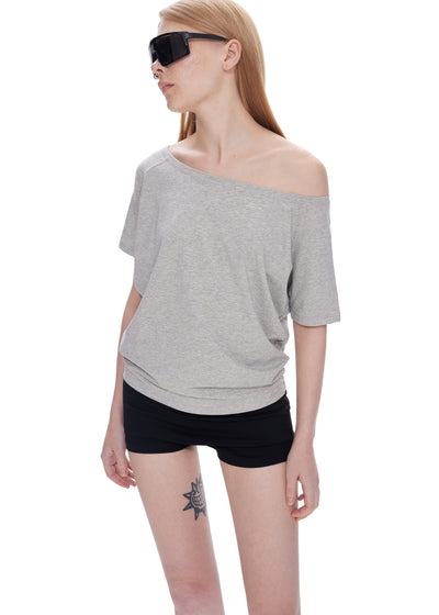 Blusa Casual Hombros Descubiertos con Mangas Cortas - Image 7
