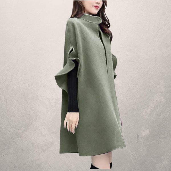 Abrigo de Lana Midi Elegante