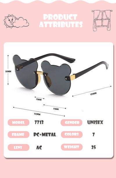 Gafas de Sol Infantiles Diseño Orejas de Gato sin Marco - Image 10