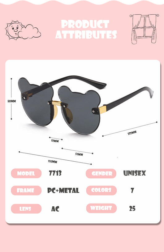 Gafas de Sol Infantiles Diseño Orejas de Gato sin Marco - Image 10