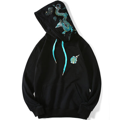 Sudadera con Capucha Bordada Estilo Otoño para Parejas