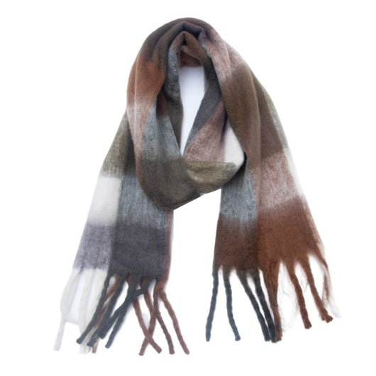 Bufanda Cuadrada Unisex con Borlas y Textura Gruesa - Image 7