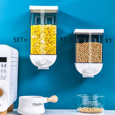 Dispensador de Cereales Montable con Presión Fácil - Contenedor de Almacenamiento de Alimentos - Image 10