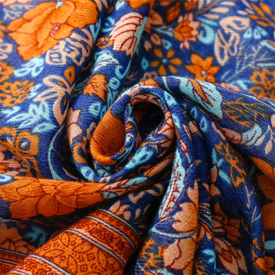 Chal Clásico Rojo y Azul de Diseño Nacional - Image 6