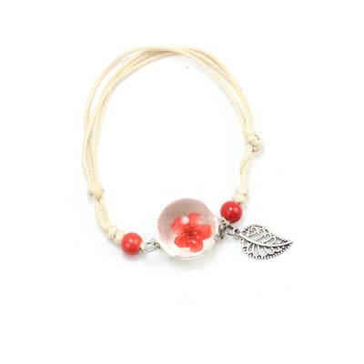 Pulsera Esfera de Cristal con Flores Secas - Diente de León y Estrellas - Image 11