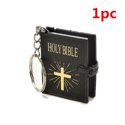 Mini Biblia Inglesa Llavero de Papel Real - Joyería Cristiana Portátil - Image 11