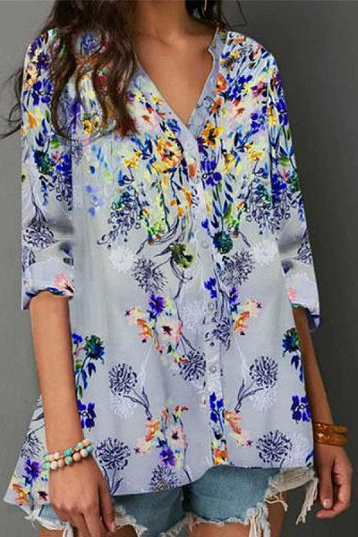 Blusa Floral de Manga Larga - Image 6
