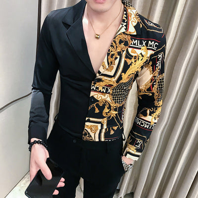 Camiseta Manga Larga Slim Fit Estilo Coreano para Hombre - Image 4