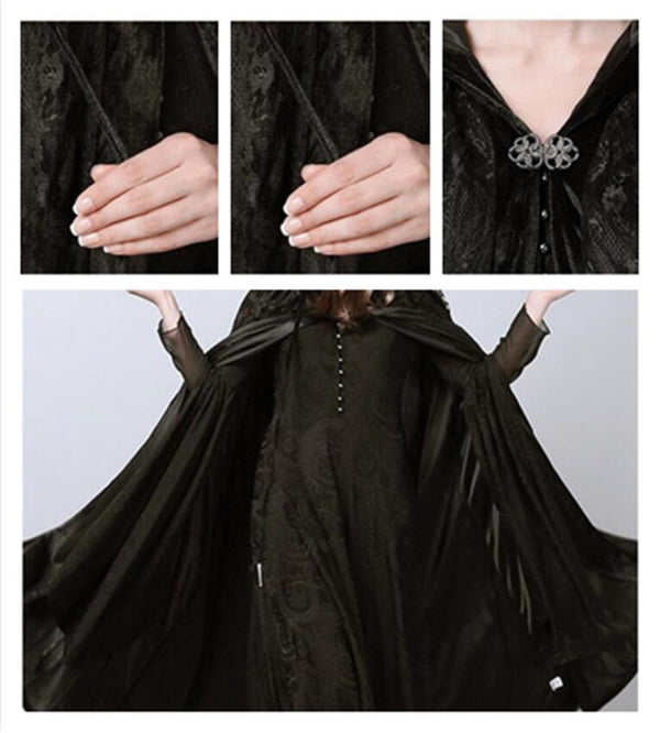 Capa de Encaje Halloween Elegante