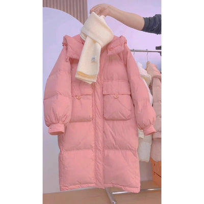 Chaqueta Acolchada de Plumón para Mujer Estilo Coreano Invierno - Image 3