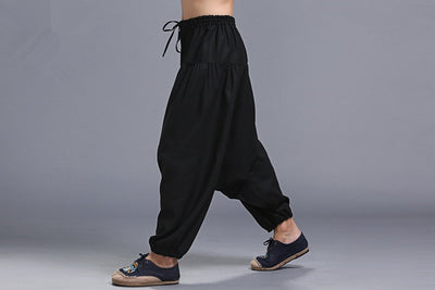 Pantalones Harem Cómodos para Hombre - Estilo Moderno y Relajado - Image 4