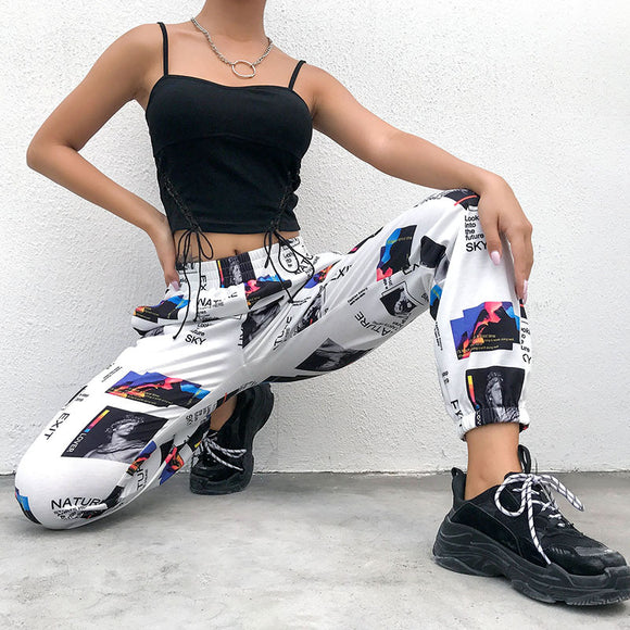 Pantalones de Vestir con Contraste de Colores