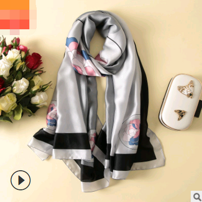 Pañuelo de Seda Artificial Elegante - Bufanda Protectora para Primavera, Verano y Otoño - Image 19