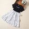 Vestido Infantil de Verano Estilo Extranjero con Manga Corta