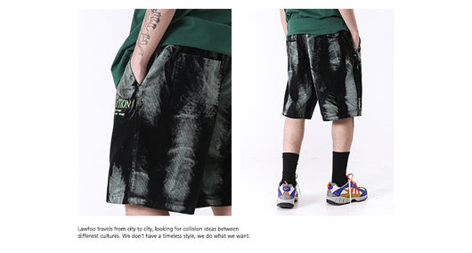 Pantalones cortos casuales para hombre con bordados - Image 8