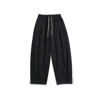Pantalones Casuales Básicos de Color Sólido Estilo Retro Japonés - Image 7