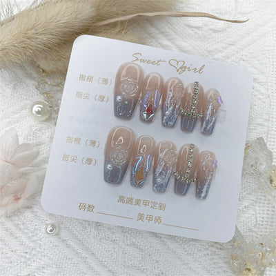 Uñas Postizas Personalizadas de Novia - Diseño Artesanal Premium - Image 5