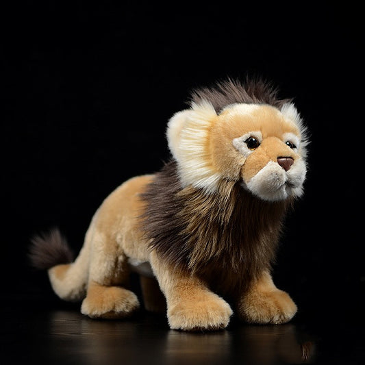 Peluche León Realista de Pie - Juguete de Simulación Premium