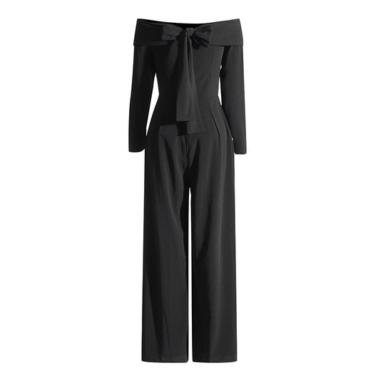 Jumpsuit Elegante Hombro Descubierto con Cuello - Cintura Alta Efecto Adelgazante - Image 11