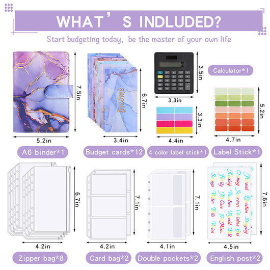 Cuaderno de Cuero PU A6 con Anillas y Calculadora Integrada - Image 34